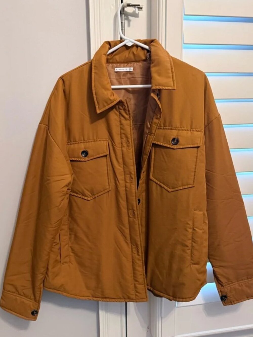 Cute In Camel Button Down Jacket